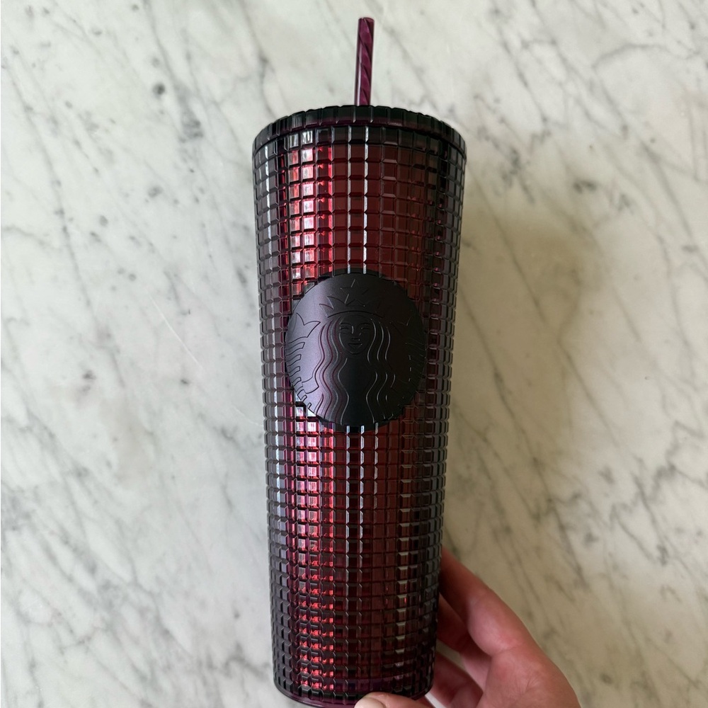 Starbucks Deep Red Tumbler with Lid- Brand new